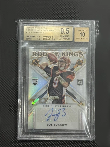 2020 Donruss Optic Joe Burrow Rookie Kings Auto #1 BGS 9.5/10