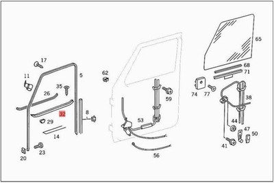 Genuine Sealing Rail Mercedes W463 SUV 4637250365 | eBay