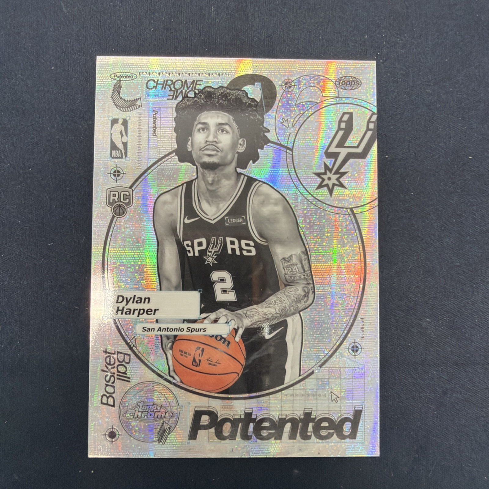 2025-26 Topps Chrome Dylan Harper Patented RC Rookie SSP Spurs H649