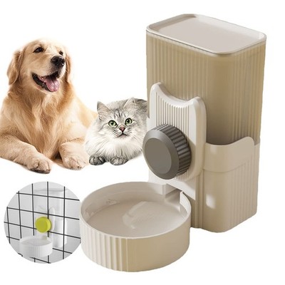 Automatic Replenish Pet Waterer, 1L Capacity Auto Siphon Gravity Cage Hanging...
