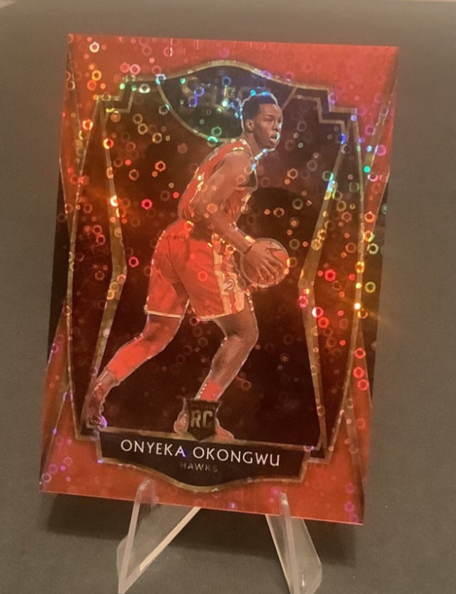 2020-21 Panini Select #186 Onyeka Okongwu Rookie RC Red Disco Prizm /49