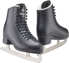 Black Figure Ice Skates for Boys/Size: Junior 4