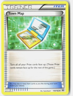 Town Map 150/162 Uncommon BREAKthrough Pokemon Near Mint