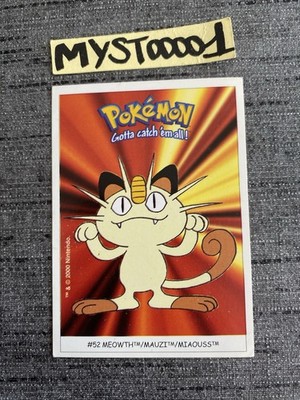 Pokemon Karte Dunkin Boomer #52 Miaouss 2000 Nintendo GEBRAUCHT
