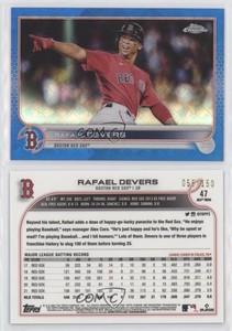 2022 Topps Chrome Logofractor Edition Blue Refractor /150 Rafael Devers #47