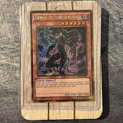 Yugioh Angmarl the Fiendish Monarch PGL3-EN001 Gold Secret Rare 1st Edition NM