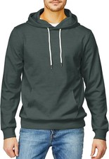 Mens Warm Fleece Lined Zip Up Hoodie Thick Winter Athletic Hooded Sweatshirt