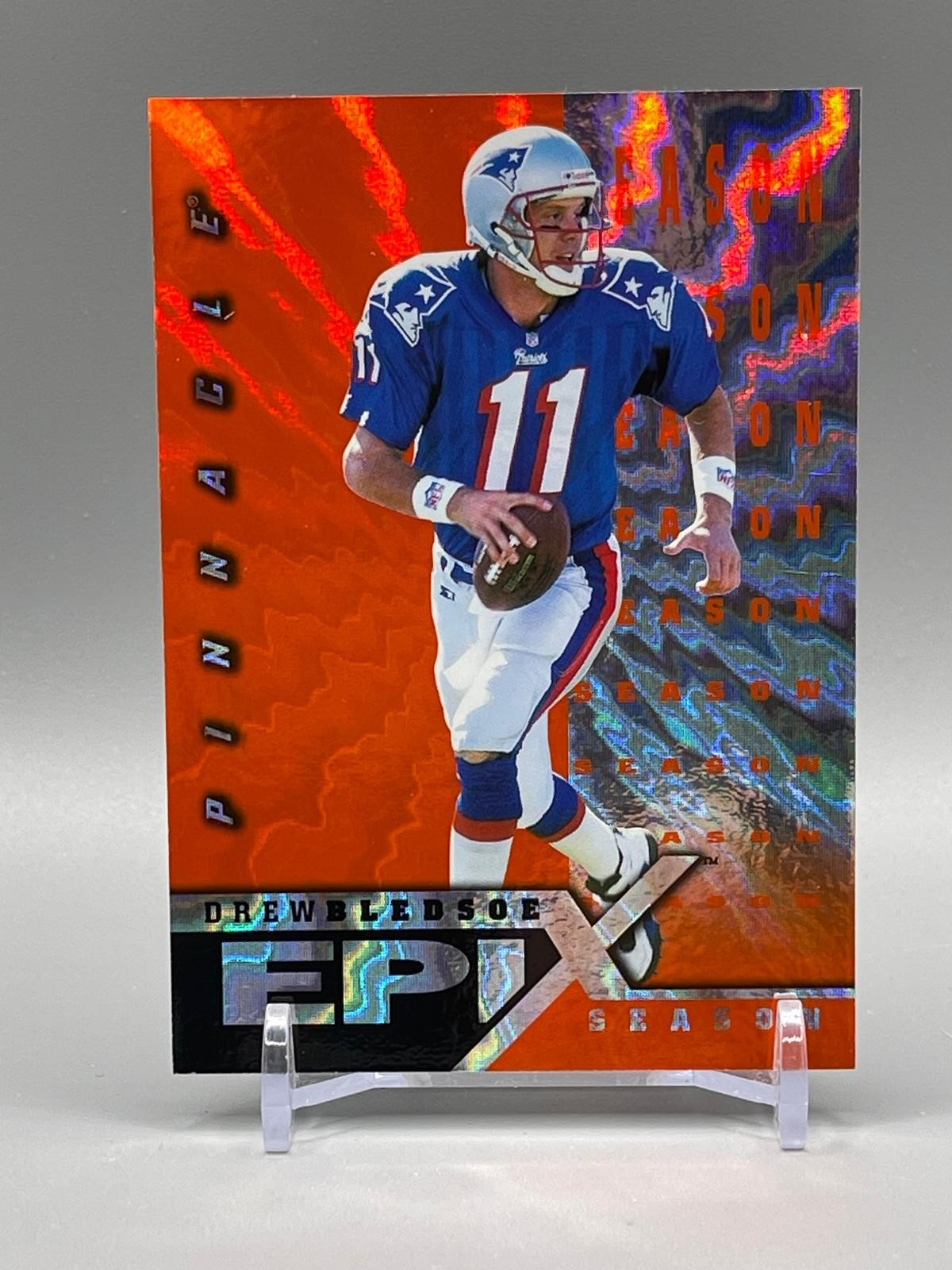 1998 Score #E4 Drew Bledsoe Epix Orange