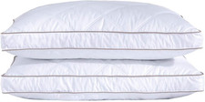 Almohadas plumas ganso de pack 2 queen hotel coleccion cama dormir suave gus