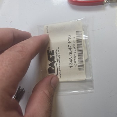 Pace 1348-0547-P10 Heater Set Screw, 8-32'' x 1/8'', Pack of 17
