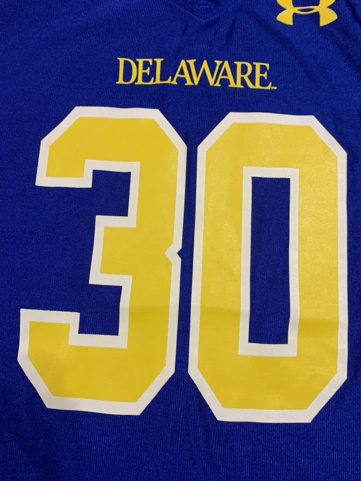 University Of Delaware Blue Hens Under Armour NCAA Football Jersey Size YLG Foto 3 de 4