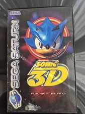  Sonic 3D Flickies Island Sega Saturn ,PAL, With Original Box And Manual