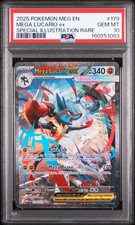 2025 POKEMON MEG EN-MEGA EVOLUTION #179 MEGA LUCARIO EX PSA 10 on eBay