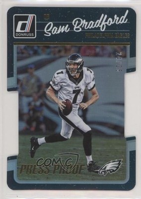 2016 Donruss Press Proof Gold Die-Cut 24/25 Sam Bradford #227 e6p
