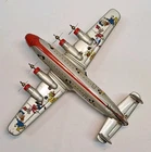 1955 MARX DISNEY✈️AIRPLANE MICKEY MOUSE GOOFY PLUTO DONALD TinLithoFrictionJapan