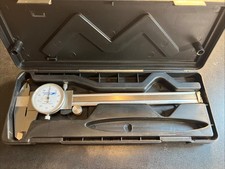 6 In Dial Caliper Stainless Steel Shockproof 0.001 In Of One Inch With Case
