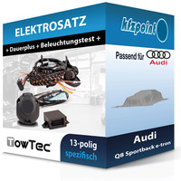 für Audi Q8 Sportback E-Tron 22-25 Towtec E-Satz 13Polig Fahrzeugspezifisch NEU