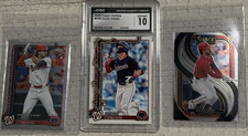 Dylan Crews Washington Nationals 3 Card RC Lot Topps Holiday H46 Select 137