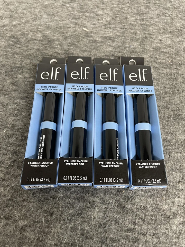 e.l.f. H2O Proof Inkwell Eyeliner Waterproof Black Bluebird 0.11oz Pack of 4 New - Image 2 of 4
