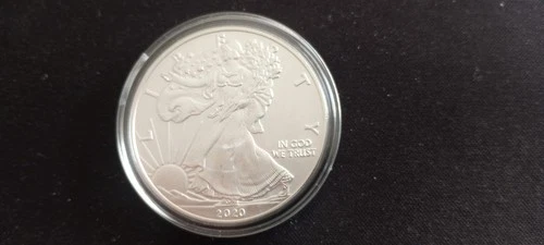 2020 1-oz. Silver American Eagle BU Coin US $1 Dollar .999