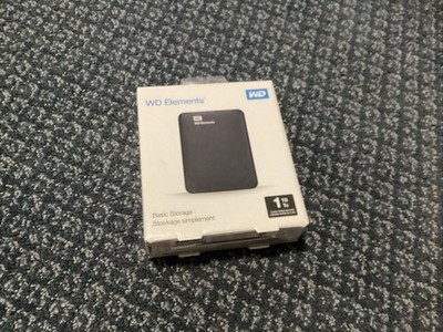 WD 1TB Elements Portable External HDD WDBUZG0010BBK-WESN USB 3.0 Black