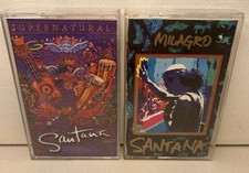 Santana-Supernatural  Milagros Lot Of Two Cassette Tapes