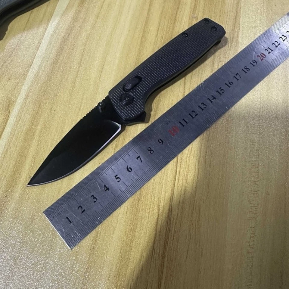 Nuevo Terminus XR Carpeta 3" CRYO D2 Acero NEGRO Hoja Mango Texturizado Cuchillo Foto 2 de 4