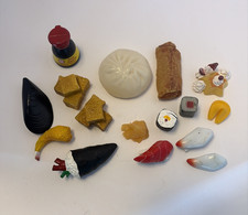 Fake Sushi 16Pcs Artificial Food Realistic Play Food Asian Maki Soy Sauce