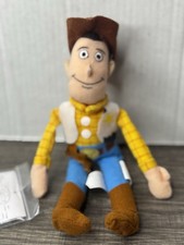 Vintage Disney Store Toy Story Woody Mini Bean Bag Plush 9 Inch Figure Doll NWT