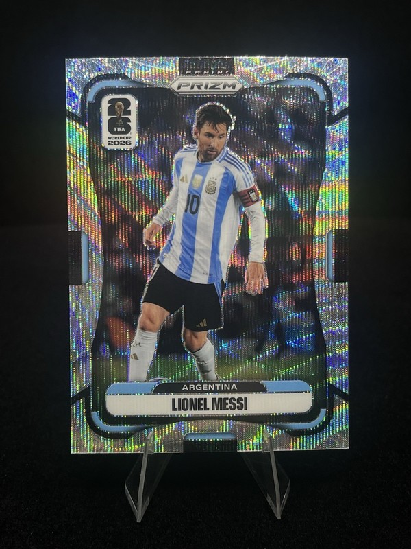 2026 Prizm FIFA World Cup Lionel Messi Silver Wave Prizm #10 Argentina