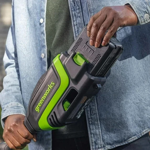 Greenworks 80V 17" Brushless String Trimmer w/ 2.0Ah Battery & Charger | New - Image 2 of 4