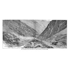 SERBO-BULGARIAN WAR Dragoman Pass Retaken by The Bulgarians -Antikdruck 1885