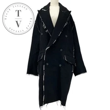 Balenciaga Oversized Wool Check Coat Black/White L Used