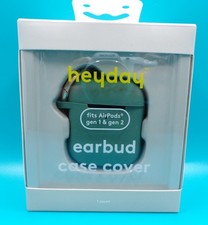 Heyday Case For AirPods Gen 3 Earbud Cover W/ Carabiner Clip Green