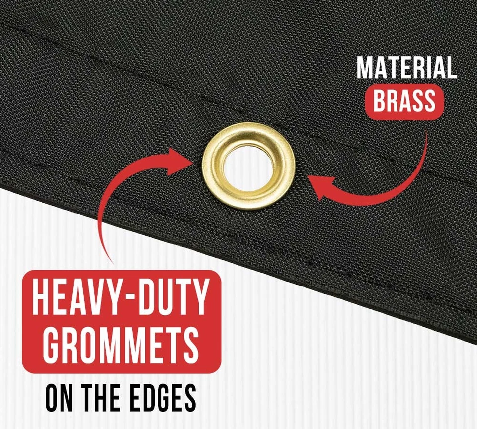 Lona de madera ultraligera de tela para airbag/paracaídas 20 x 27 (6' caída) - negra y... Foto 2 de 4