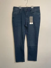 The Perfect Jean NYC Jeans Mens 34x32 Blue Captain Slim Thick Stretch Comfort