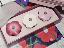 Le Creuset Cocotte Fleur Kitchen Magnet Miniature Pink Collection Berry Pink NIB