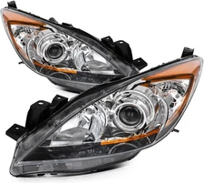 PAIR/2PCS For 2010-2013 Mazda 3 & 3 Sport Factory Projector Headlights Assembly