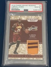 Lebron James Panini Grand Reserve Granite Patch - Jersey Match /25 PSA 10 Pop 1!