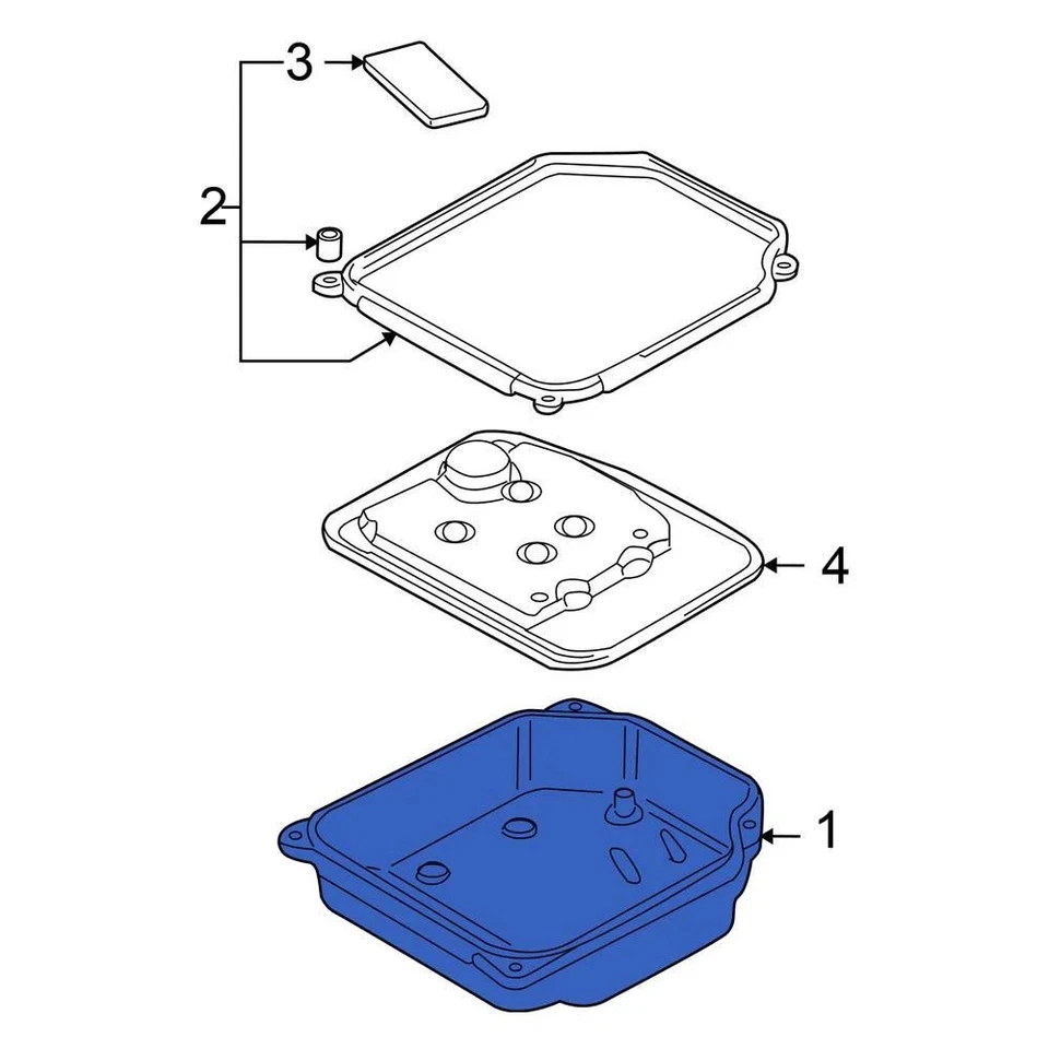 For Volkswagen Jetta 1999-2005 Volkswagen 01M321359 Transmission Oil Pan — 第 3/4 张图片