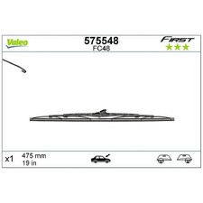 Scheibenwischer vorne für VW Polo 6N2 | 24614219