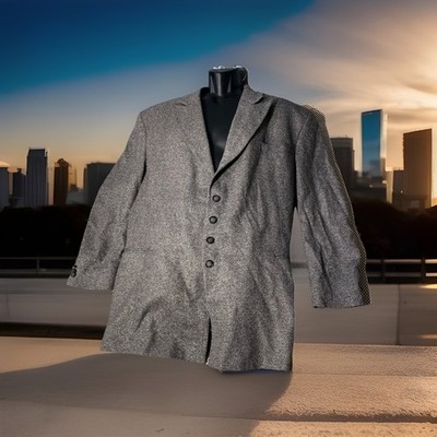 Stacy Adams Blazer Metallic Size 50 Big & Tall Shinny Pit to Pit 28 Length 35 