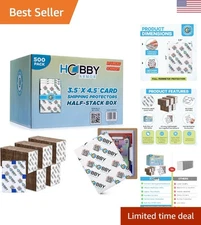 Vibrant Card Protectors - 3.5" x 4.5" Shipping Sleeves for Ultimate Card Defense