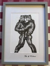 Image of Tom Of Finland “Signed” Replica Leathermen Print (1963) Framed
