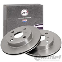2X A.B.S. Bremsscheiben 229Mm Vorne Passend FüR Toyota Starlet