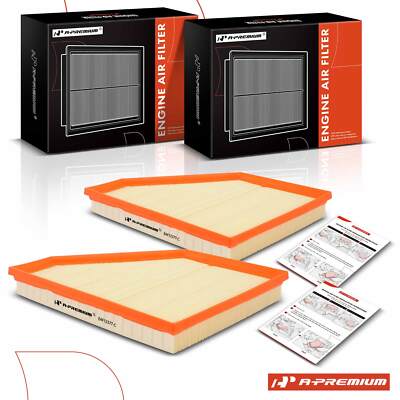 A-Premium 2x Engine Air Filter for BMW E53 X5 2007 2008 2009 2010 V8 4.8L GAS