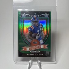 2021 Panini Prizm Draft Picks #176 Kadarius Toney RC Crusade Green Prizm CHIEFS