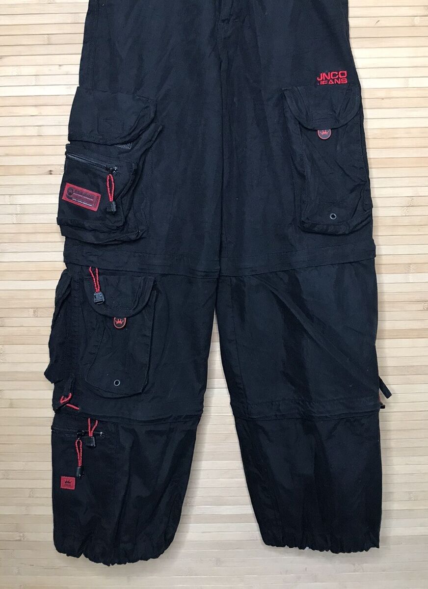 Vintage JNCO Pants Cargo convertible double zip off RARE 12 Vintage JNCO Pants Cargo convertible double zip off RARE 12