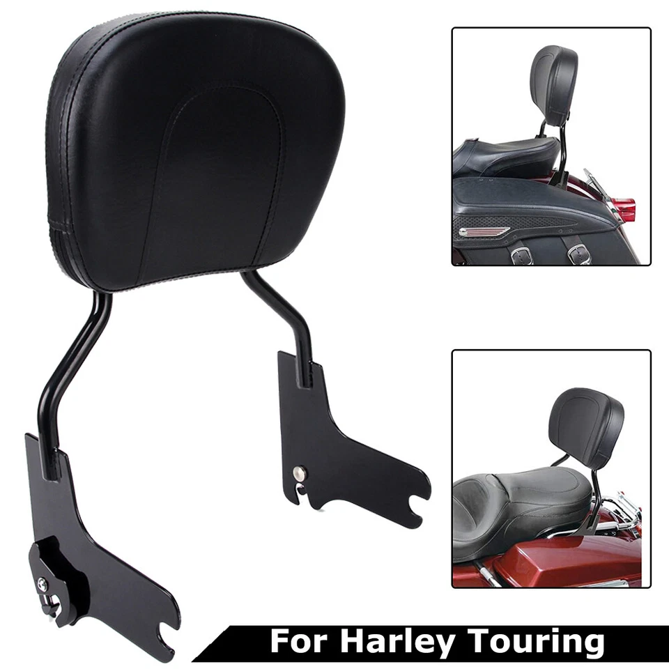 For 97-08 Harley Road King Street Electra Glide Detachable Sissy Bar Backrest US - Image 4 of 4