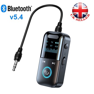 4-in-1 Wireless Bluetooth 5.4 Transmitter Empfänger Adapter Audio 3,5mm Klinke Aux